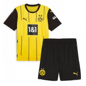 Borussia Dortmund Heimtrikot 2024-25 Kurzarm (+ kurze hosen)